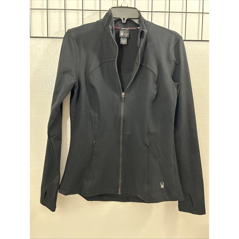 Spyder Women's M Endure Sport Turtle Neck Full Zip Jacket Medium Black SKU 60064